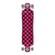 Checkered Pink Lowrider Double Drop Longboard from Punked - Longboards USA