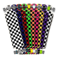 Checkered Pink Lowrider Double Drop Longboard from Punked - Longboards USA