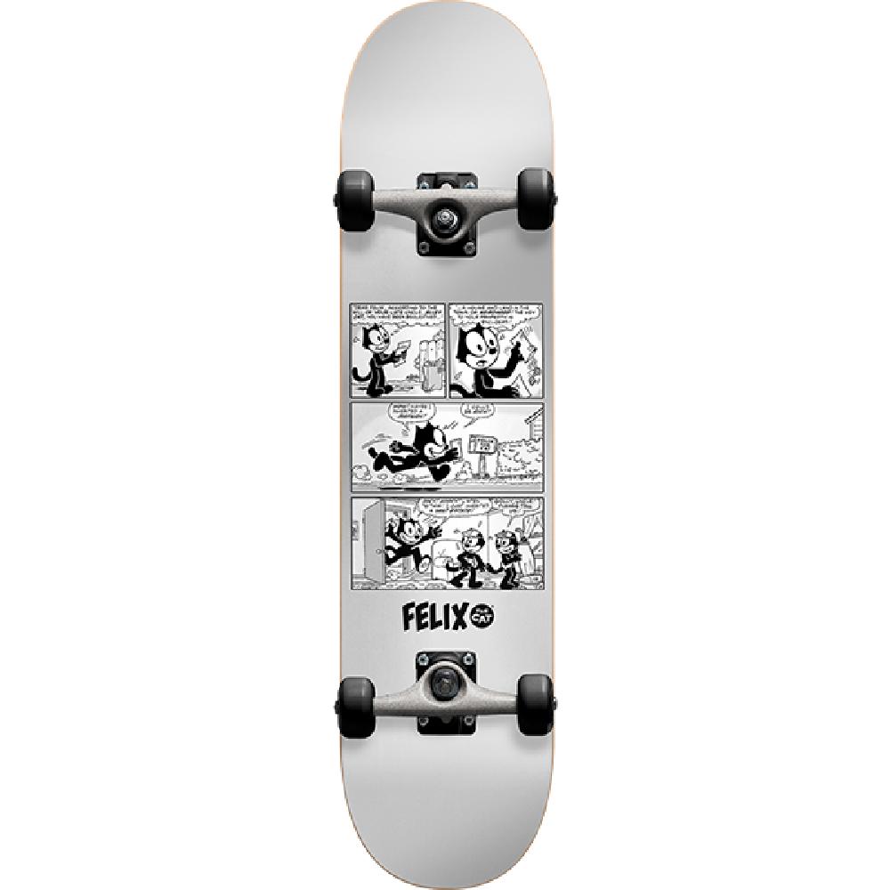 Darkstar Felix News Silver 7.875" Skateboard - Longboards USA