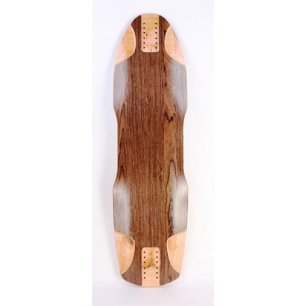 Downhill Kicktail Blank Dark Walnut 36" Longboard Deck - Longboards USA