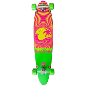 Dusters California Dreaming Neon Green 40" Pintail Longboard - Longboards USA