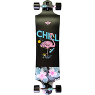 Dusters Chill Flamingo 38" Double Drop Longboard - Longboards USA