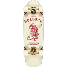 Dusters Culture in Red and White - 29.5 Cruiser Longboard - Longboards USA