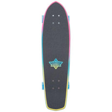 Dusters Keen Retro Fades Blue/Pink 31" Cruiser Longboard - Longboards USA