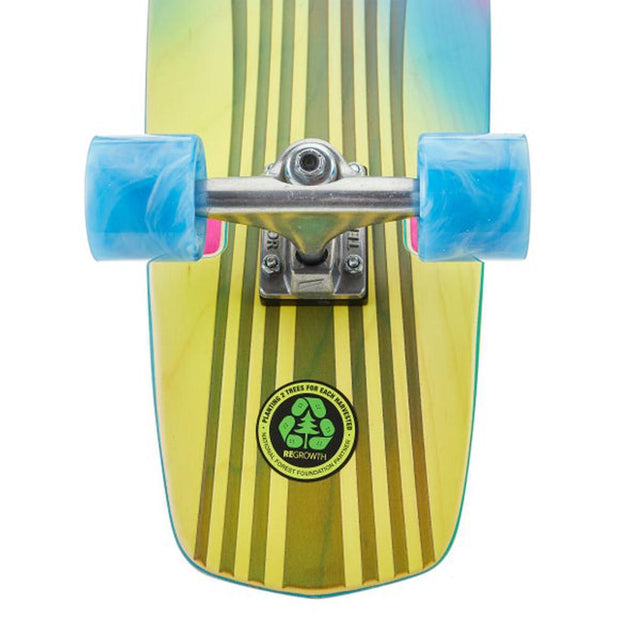 Dusters Keen Retro Fades Blue/Pink 31" Cruiser Longboard - Longboards USA