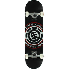 Element Seal Lete Black 7.75" Complete Skateboard - Longboards USA