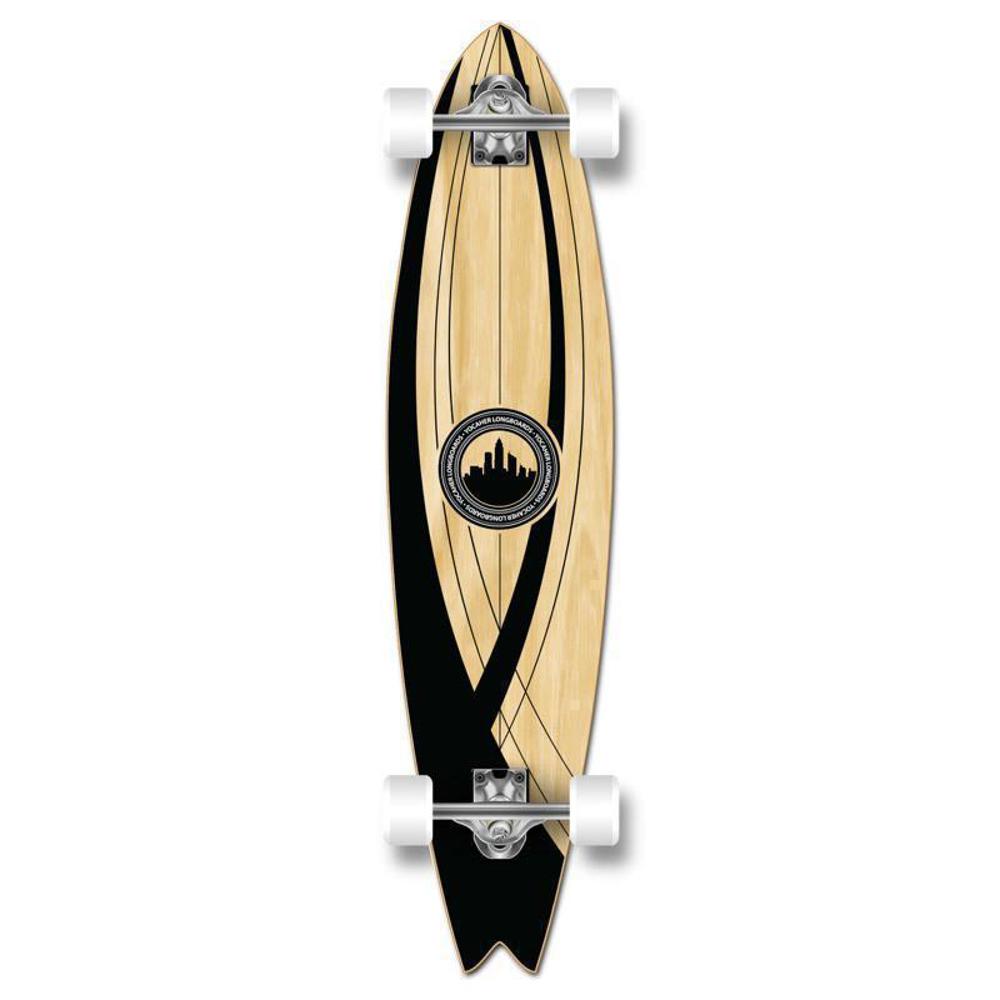 Fishtail Longboard 40 inch Onyx from Punked - Complete - Longboards USA
