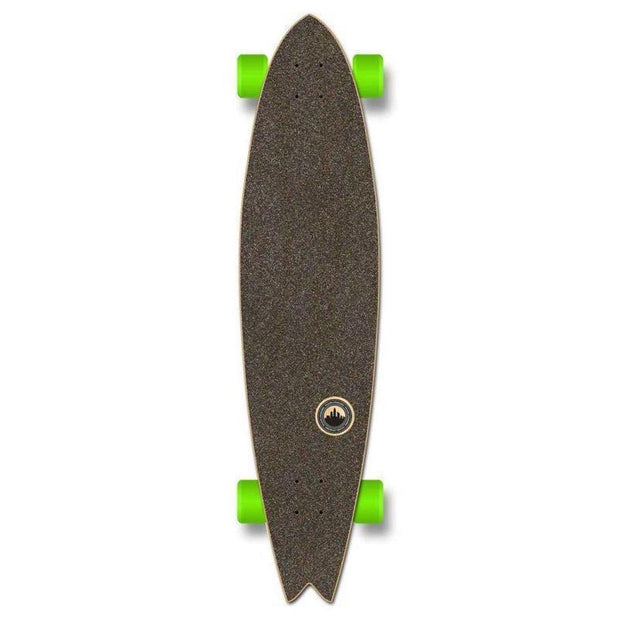 Fishtail Longboard 40 inch Pines Rasta from Punked - Complete - Longboards USA