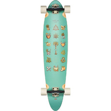 Globe Pinner Classic Half Cut Teal 40" Pintail Longboard - Longboards USA