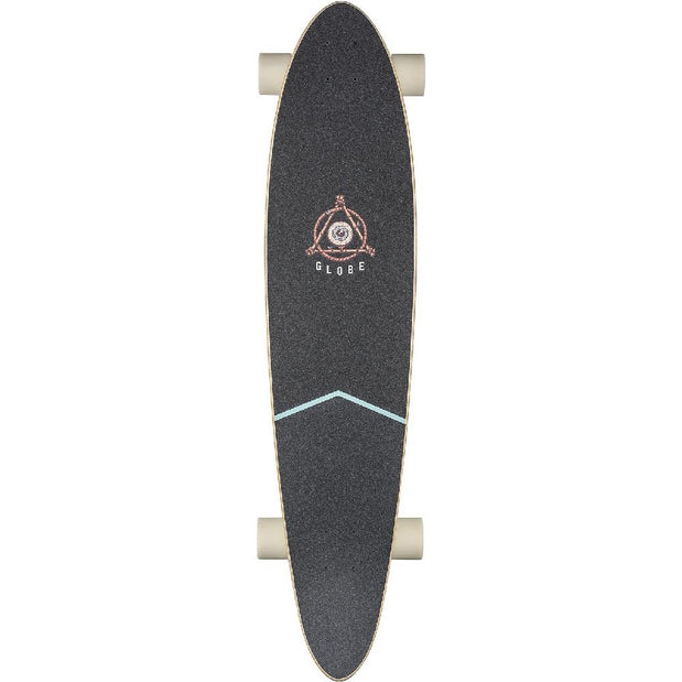 Globe Pinner Classic Half Cut Teal 40" Pintail Longboard - Longboards USA