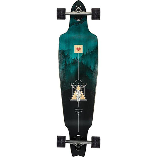 Globe Prowler Classic Bamboo/Blue Mountains 38" Drop Through Longboard - Longboards USA