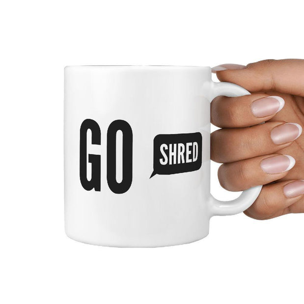 Go Shred Skateboarding Coffee Mug | Great gift idea for skaters - Longboards USA