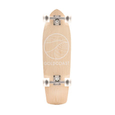 GoldCoast 28" Classic Blond Cruiser Skateboard Longboard with Kicktail - Longboards USA