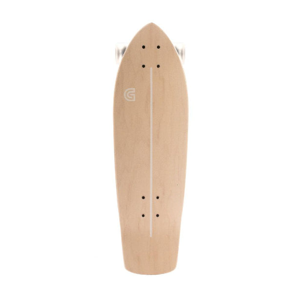 GoldCoast 28" Classic Blond Cruiser Skateboard Longboard with Kicktail - Longboards USA