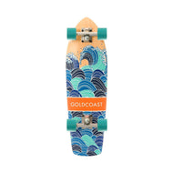 GoldCoast 28" Teal Swell Cruiser Longboard with Kicktail - Longboards USA