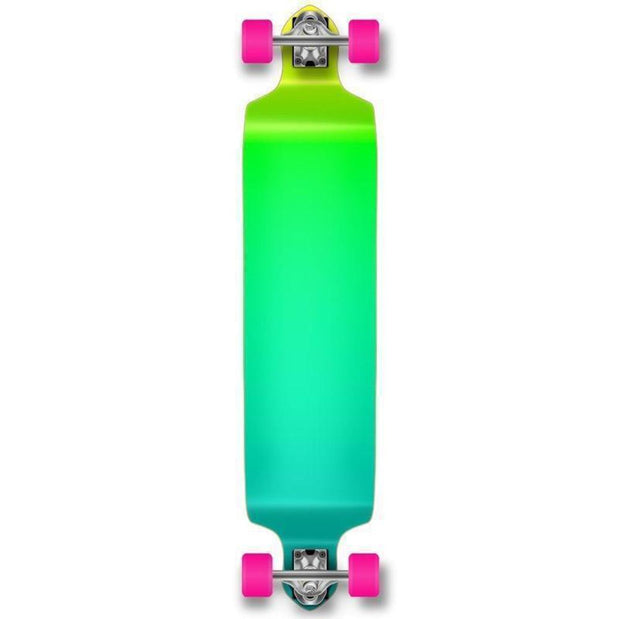 Gradient Green Drop Down Longboard 41 inches Complete - Longboards USA