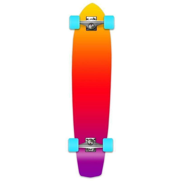 Gradient Pink 36" Slimkick Longboard from Punked - Complete - Longboards USA