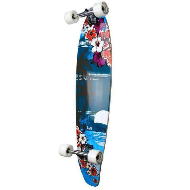 Graphic Tropical Night Kicktail 40 inch Longboard - Longboards USA