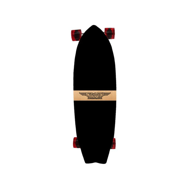 Gravity 33" Rasta Dove Tail Skateboard Cruiser - Longboards USA