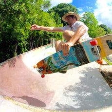 Gravity 45" Spoon Nose Twin Palms Longboard - Complete - Longboards USA