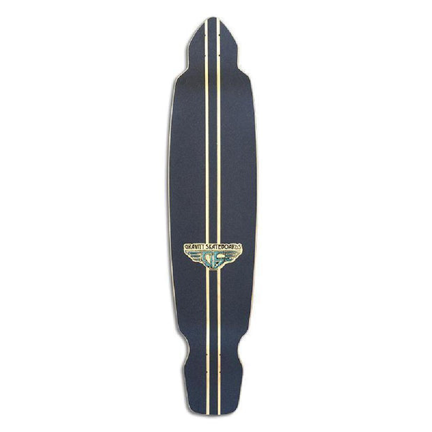 Gravity Big Kick 45" Tequila Sunrise Green Blue Longboard Deck - Longboards USA