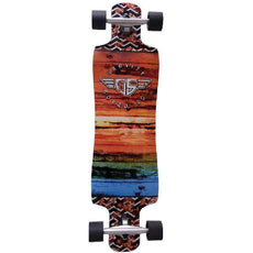 Gravity Drop Through 38" Pop Grunge Longboard - Longboards USA