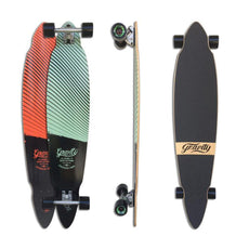 Gravity Longboard Blurred Lines Pintail Longboard 45" - Longboards USA