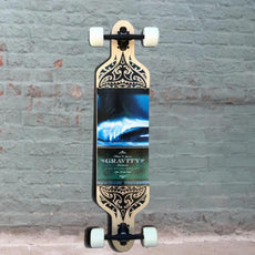 Gravity Longboard Freeride Drop Carve 41" Olas Azules - Complete - Longboards USA