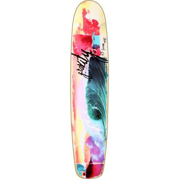 Gravity Longboard Spoon Nose 45" Tropical Splash Deck - Longboards USA