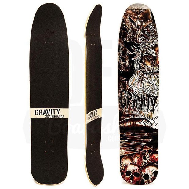 Gravity Pro Series 40" Brad Edwards Skull Beach Longboard - Deck - Longboards USA