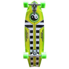 Gravity Pro Series Larry Bertlemann Lemon Lime 33" Longboard - Longboards USA
