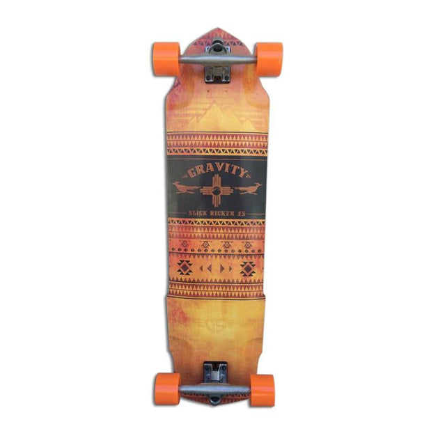 Gravity Ryan Ricker 35 inch Skateboard Longboard - Slick Ricker - Complete - Longboards USA