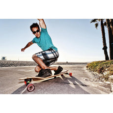 Kahuna Creations 42" Natural Black Wave Drop Down Longboard w/ Bear Trucks - Longboards USA