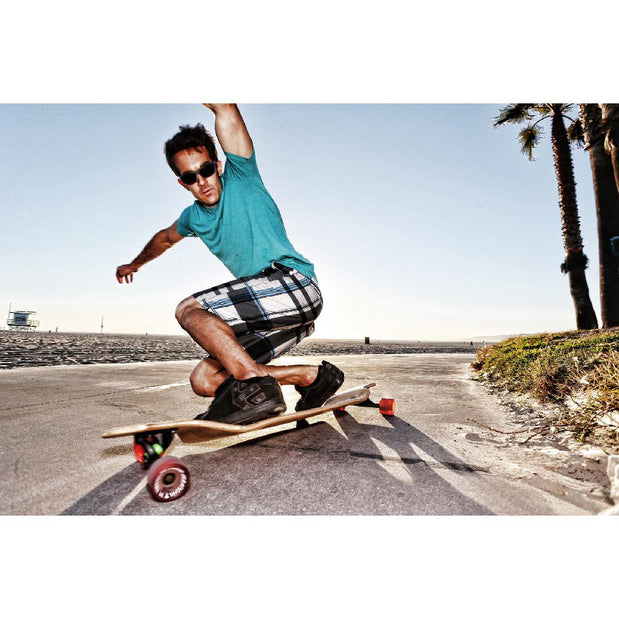 Kahuna Creations 42" Natural Black Wave Drop Down Longboard w/ Bear Trucks - Longboards USA