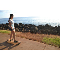 Kahuna Creations 42" Natural Black Wave Drop Down Longboard w/ Bear Trucks - Longboards USA