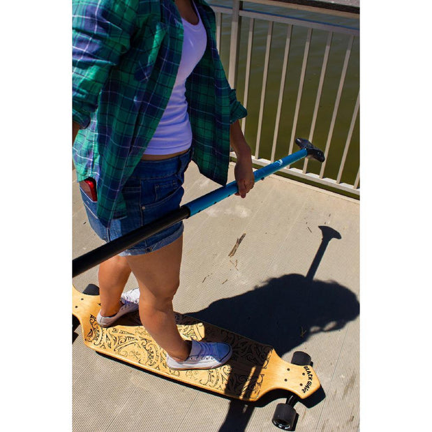 Kahuna Creations 42" Natural Black Wave Drop Down Longboard w/ Bear Trucks - Longboards USA