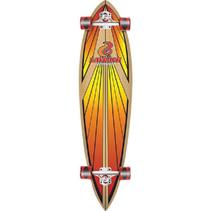 Layback Soulride Red 40" Pintail Longboard - Longboards USA