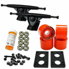 Longboard Starter Combo Kit - with 70mm Wheels - Black Trucks - Longboards USA