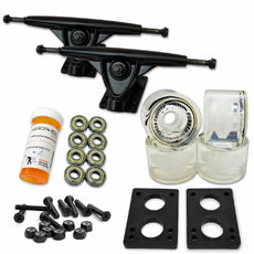 Longboard Starter Combo Kit - with 70mm Wheels - Black Trucks - Longboards USA