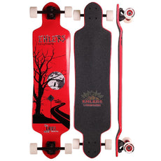 LRV1 40" Drop Down Longboard in Red Lunar Rover Ehlers Longboards - Longboards USA