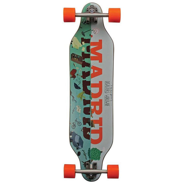 Madrid 2015 Disaster Relief Weezer Longboard - 36 inch - Complete - Longboards USA