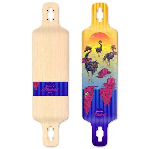 Madrid DTF 39" Flamingos Drop Through Longboard - Longboards USA
