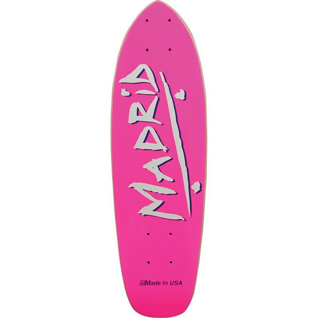 Madrid Midget Party Pink 23.25" Cruiser Skateboard Deck - Longboards USA