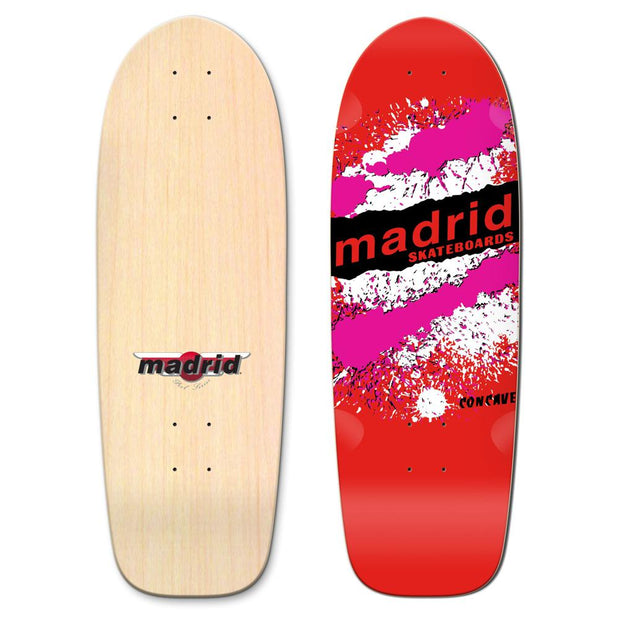 Madrid Retro Explosion in Red 29" Old School Longboard - Longboards USA