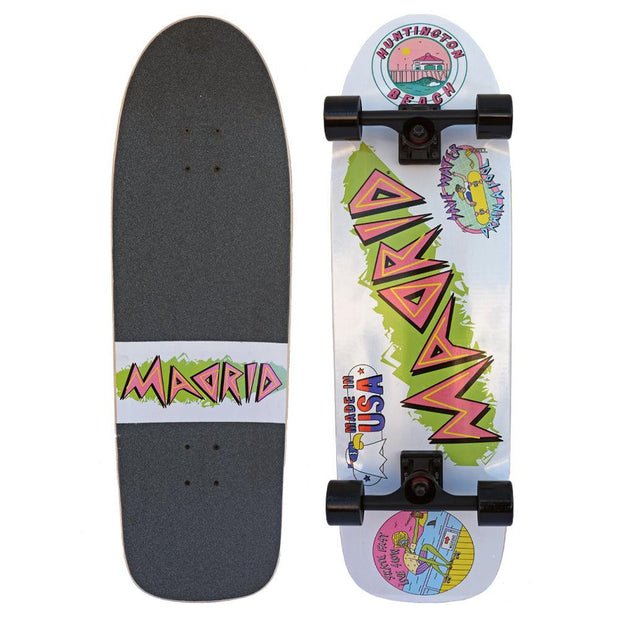 Madrid Turbo Sticker Bomb 33" Old School Longboard - Longboards USA