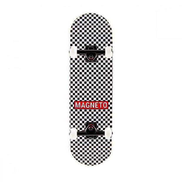 Magneto Checkered Kids 7.75" Skateboard - Longboards USA