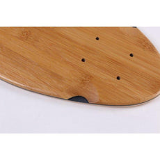 Mini Blank Kicktail Natural 32" Bamboo Longboard Deck - Longboards USA