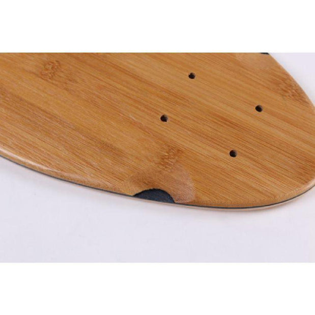 Mini Blank Kicktail Natural 32" Bamboo Longboard Deck - Longboards USA
