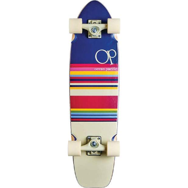 Ocean Pacific Swell Navy/White 31" Cruiser Longboard - Longboards USA