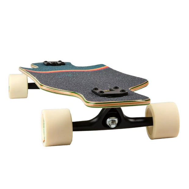 Ocean Pacific Swell Off-White/Teal 36" Drop Through Longboard - Longboards USA